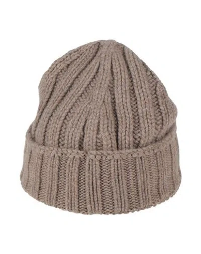 Aragona Woman Hat Khaki Size Onesize Cashmere In Beige