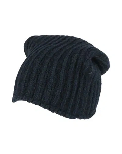 Aragona Woman Hat Midnight Blue Size Onesize Baby Alpaca Wool, Merino Wool, Polyamide