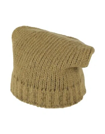 Aragona Woman Hat Military Green Size Onesize Baby Alpaca Wool, Merino Wool, Polyamide In Brown