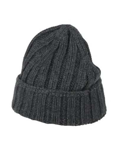 Aragona Woman Hat Steel Grey Size Onesize Cashmere In Grey