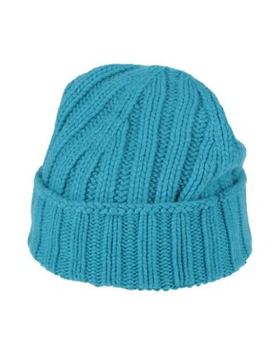 Aragona Woman Hat Turquoise Size Onesize Cashmere In Blue