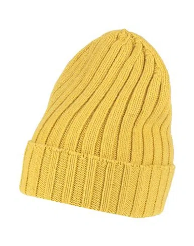 Aragona Woman Hat Yellow Size Onesize Cashmere