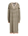 Aragona Woman Midi Dress Beige Size 6 Cashmere In Multi