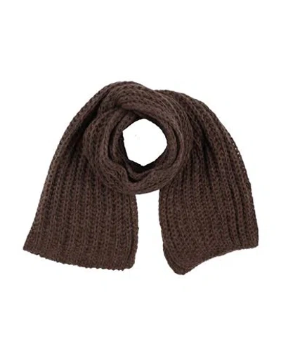 Aragona Woman Scarf Brown Size - Baby Alpaca Wool, Merino Wool, Polyamide