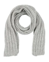 Aragona Woman Scarf Light Grey Size - Baby Alpaca Wool, Merino Wool, Polyamide In Gray