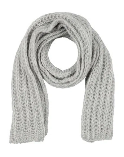 Aragona Woman Scarf Light Grey Size - Baby Alpaca Wool, Merino Wool, Polyamide In Gray