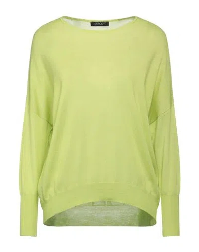 Aragona Woman Sweater Acid Green Size 10 Merino Wool In Green
