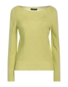 Aragona Woman Sweater Acid Green Size 4 Cashmere
