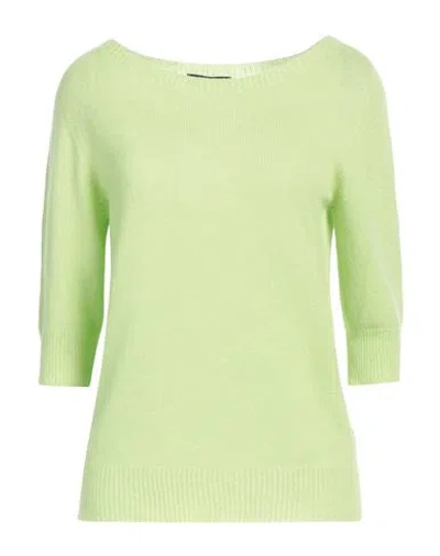Aragona Woman Sweater Acid Green Size 6 Cashmere
