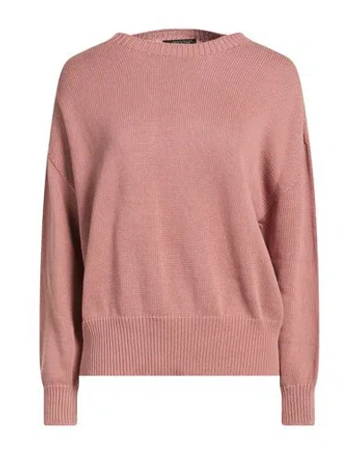 Aragona Woman Sweater Antique Rose Size 8 Cotton In Pink