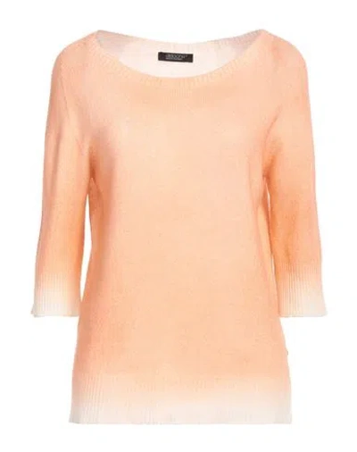Aragona Woman Sweater Apricot Size 8 Cashmere In Orange
