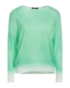 Aragona Woman Sweater Azure Size 8 Merino Wool In Blue