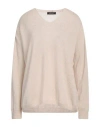 Aragona Woman Sweater Beige Size 10 Cashmere In Beige