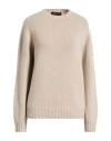 Aragona Woman Sweater Beige Size 10 Cashmere In Multi