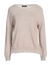Aragona Woman Sweater Beige Size 10 Cotton