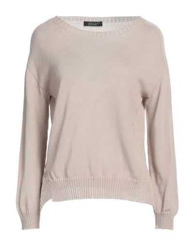 Aragona Woman Sweater Beige Size 10 Cotton