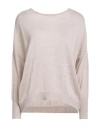 Aragona Woman Sweater Beige Size 10 Merino Wool In Neutral
