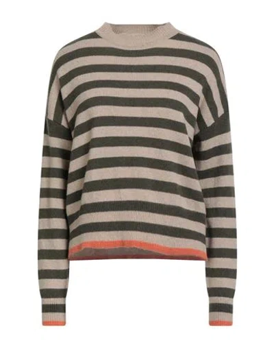 Aragona Woman Sweater Beige Size 6 Cashmere In Metallic