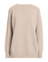 Aragona Woman Sweater Beige Size 6 Cashmere In Gray