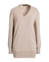 Aragona Woman Sweater Beige Size 6 Wool In Neutral