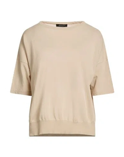 Aragona Woman Sweater Beige Size 8 Cotton In Neutral