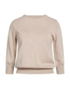 Aragona Woman Sweater Beige Size 8 Merino Wool In Neutral