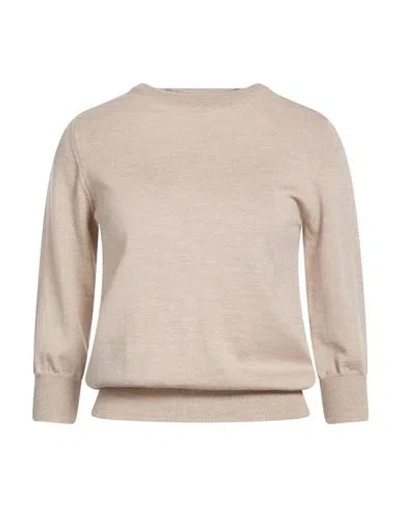 Aragona Woman Sweater Beige Size 8 Merino Wool In Neutral