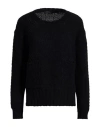 Aragona Woman Sweater Black Size 10 Baby Alpaca Wool, Merino Wool