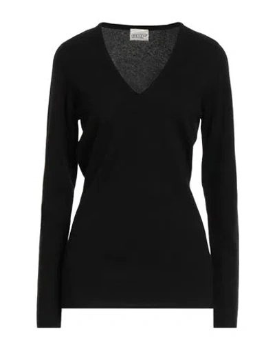 Aragona Woman Sweater Black Size 10 Cashmere