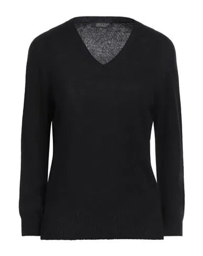 Aragona Woman Sweater Black Size 10 Cashmere In Black