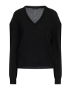 Aragona Woman Sweater Black Size 2 Cashmere, Polyamide