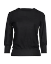 Aragona Woman Sweater Black Size 10 Merino Wool In Black