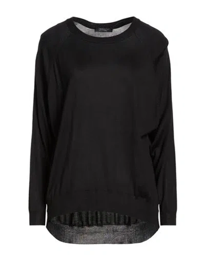 Aragona Woman Sweater Black Size 10 Silk, Cashmere