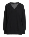 Aragona Woman Sweater Black Size 12 Cashmere
