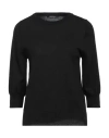 Aragona Woman Sweater Black Size 12 Merino Wool