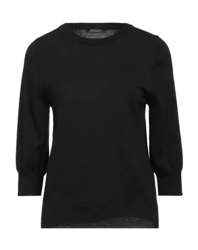 Aragona Woman Sweater Black Size 12 Merino Wool In Black