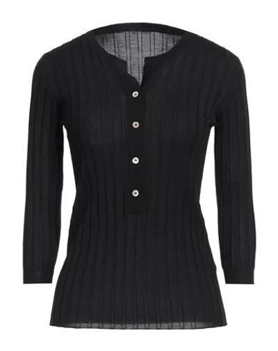 Aragona Woman Sweater Black Size 4 Merino Wool