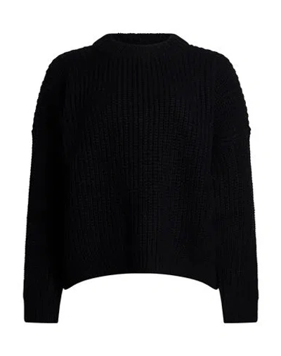 Aragona Woman Sweater Black Size 6 Baby Alpaca Wool, Merino Wool
