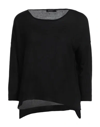 ARAGONA ARAGONA WOMAN SWEATER BLACK SIZE 6 MERINO WOOL