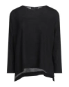 Aragona Woman Sweater Black Size 6 Merino Wool In Black