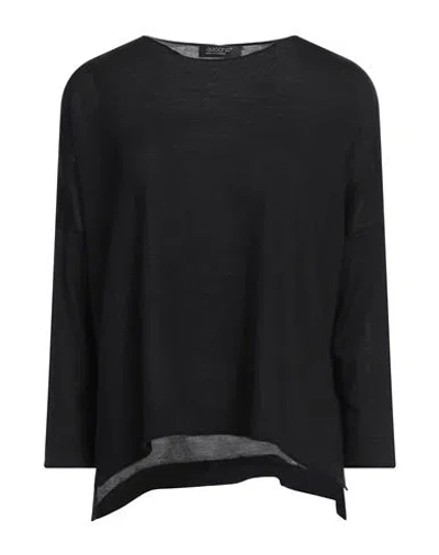 ARAGONA ARAGONA WOMAN SWEATER BLACK SIZE 6 MERINO WOOL