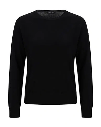 Aragona Woman Sweater Black Size 6 Merino Wool