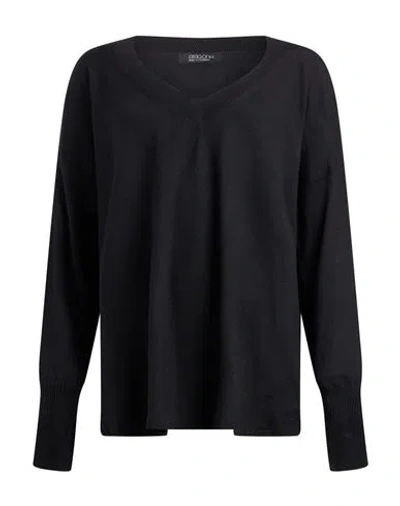 Aragona Woman Sweater Black Size 6 Merino Wool