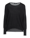 Aragona Woman Sweater Black Size 6 Merino Wool