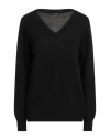 Aragona Woman Sweater Black Size 6 Wool, Cashmere In Black