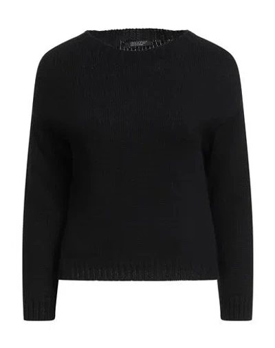 Aragona Woman Sweater Black Size 8 Cashmere
