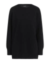 Aragona Woman Sweater Black Size 8 Cashmere