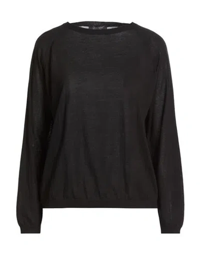 Aragona Woman Sweater Black Size 8 Cotton