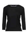 Aragona Woman Sweater Black Size 8 Merino Wool
