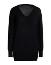 Aragona Woman Sweater Black Size 8 Wool In Black